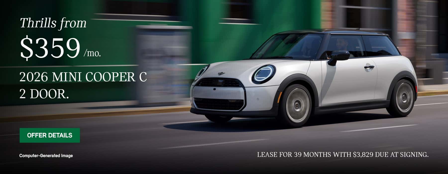 June 2026 MINI Cooper C 2 Door Lease