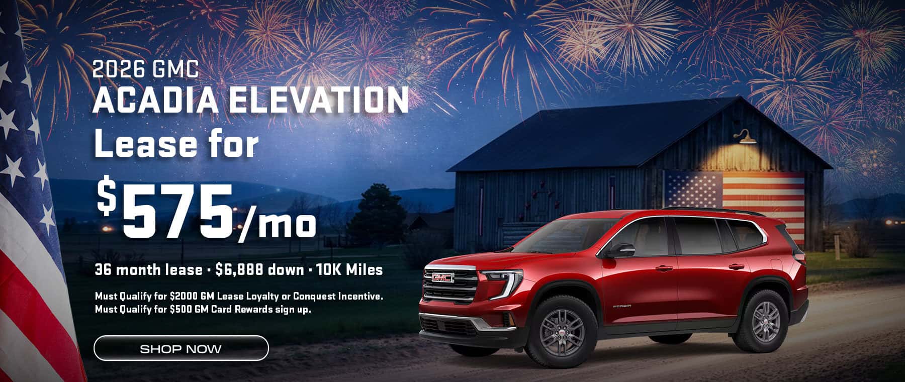 GMC Acadia July Offer