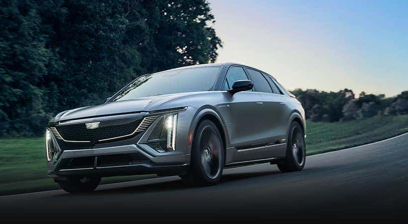 Cadillac Sedan driving on the highway