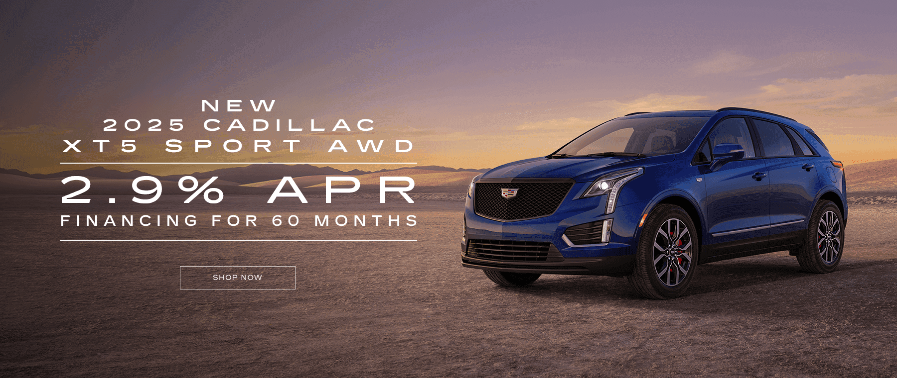 New 2025 Cadillac XT5 Sport AWD 2.9% APR for 60 months