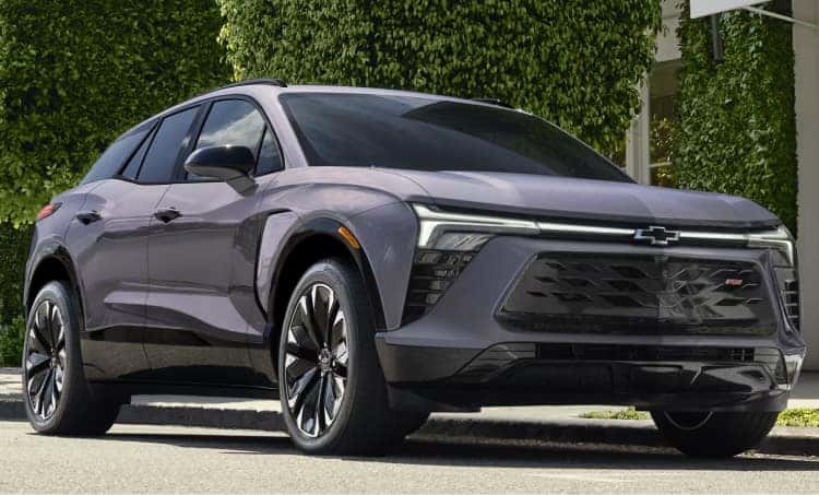 Parked Gray Chevrolet SUV