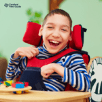 child with cp smiling