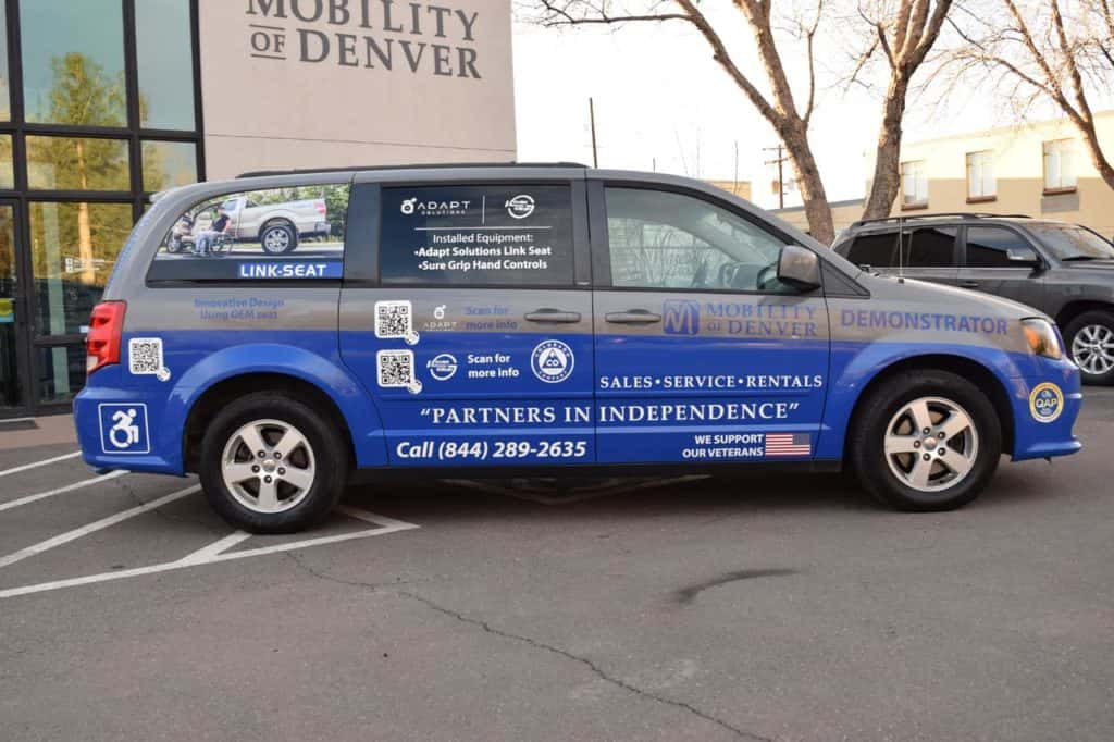 Demo adaptive equipment van side