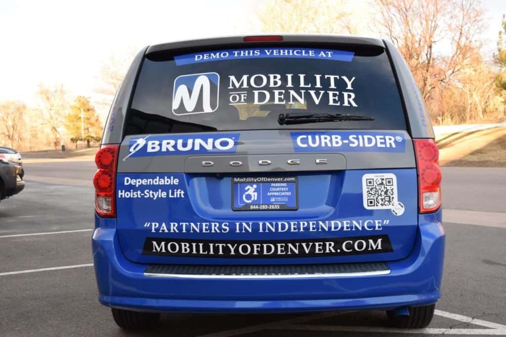 Demo adaptive equipment van back