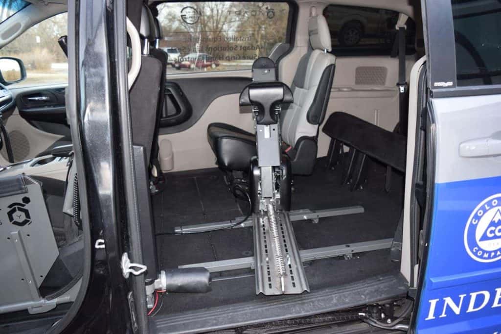 Demo adaptive equipment van passenger lift