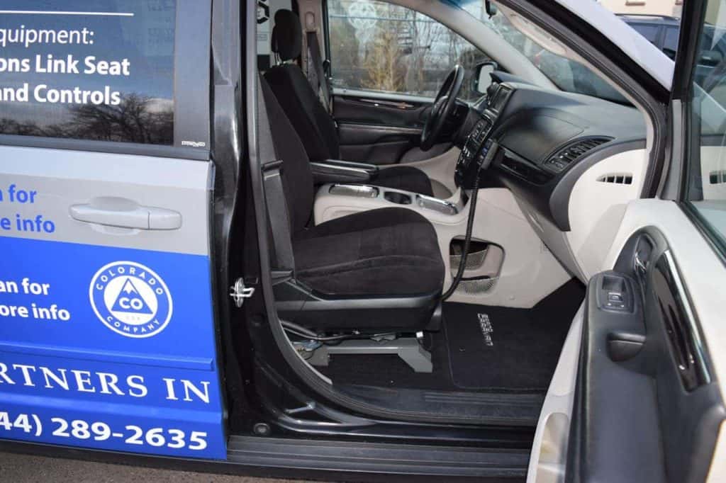 Demo adaptive equipment van link seat