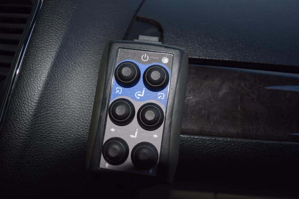 Demo adaptive equipment van chair control