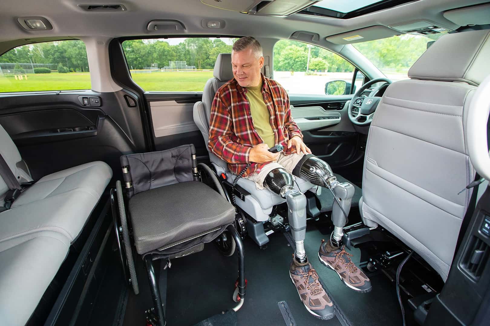 man using the restraint