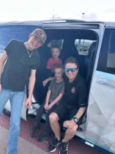 Martin Richardson and the Costa boys