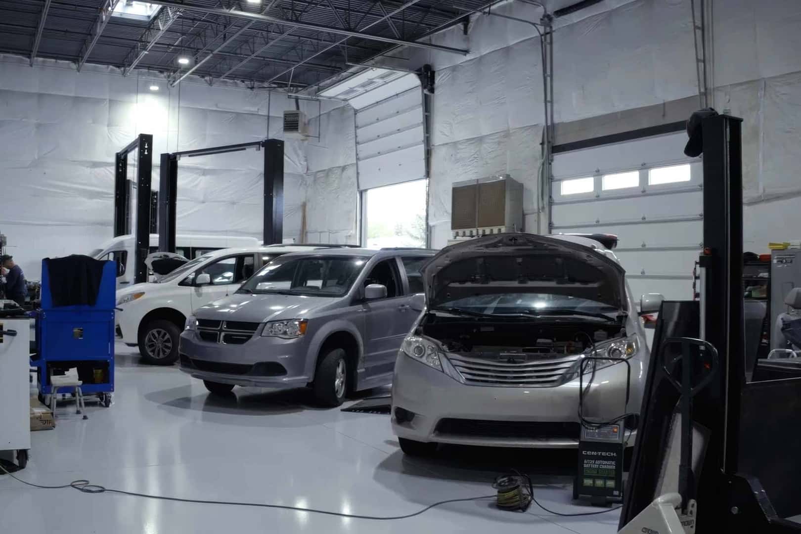accessible vehicles in service center