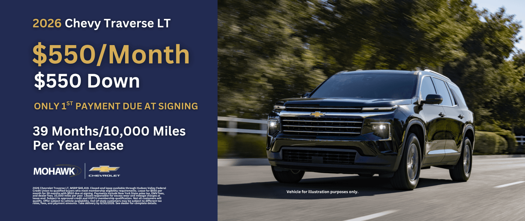 Mohawk Chevrolet | 2026 Chevrolet Traverse LT