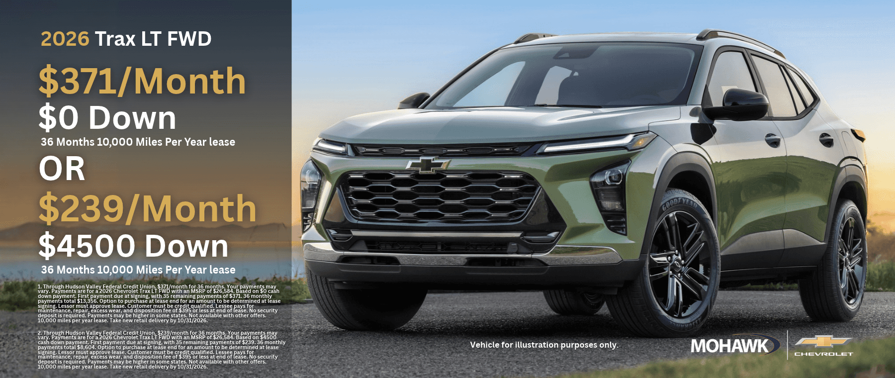 Mohawk Chevrolet | 2026 Chevy Trax Lease