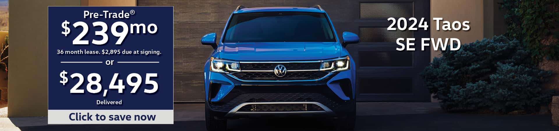 2024 Volkswagen Taos April 2025 Special Banner