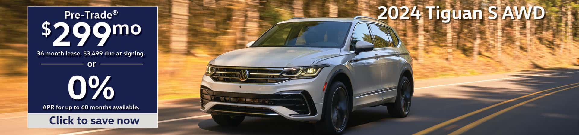 2024 Volkswagen Tiguan April 2025 Special Banner