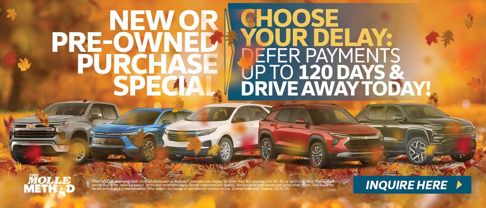  New or Pre-Owned Purchase Special