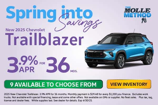 25 trailblazer 3.9% 36 mos