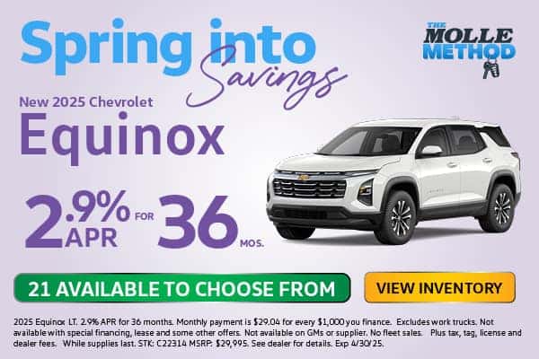 25 equinox 2.9% 36 mos