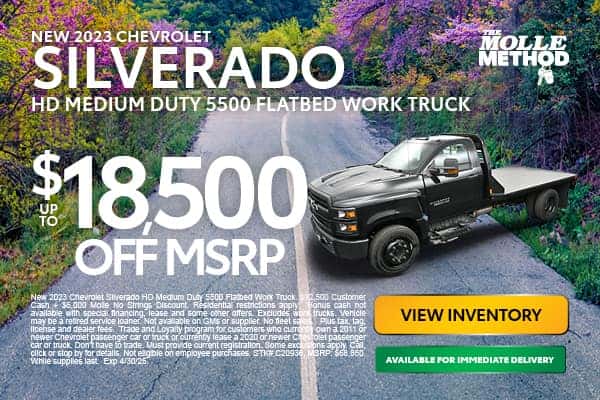 Silverado Medium Duty 5500 Flatbed- $18500 off msrp
