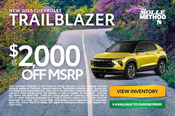 25 Trailblazer $2000 off