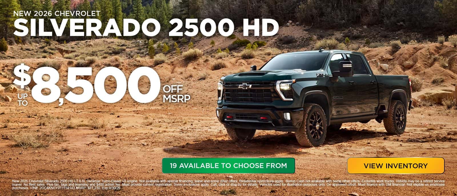 New 2026 Chevrolet Silverado 2500 HD