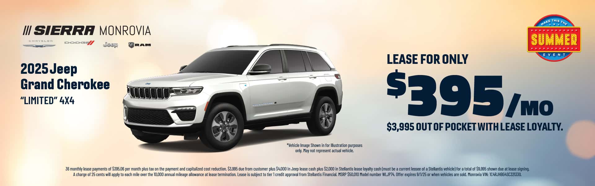 2025 Jeep Grand Cherokee “Limited” 4x4 Offer