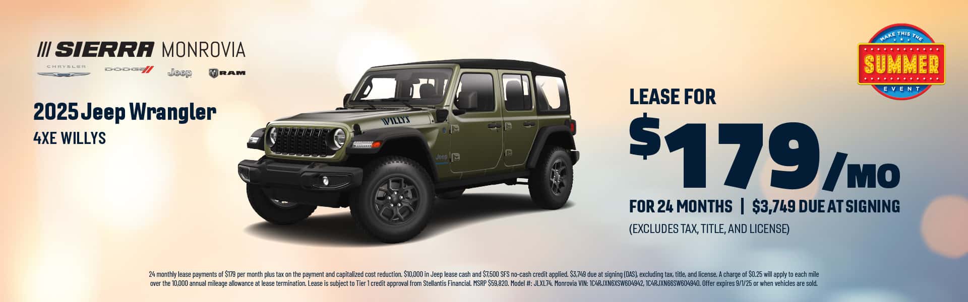 Jeep Wrangler Willys Offer
