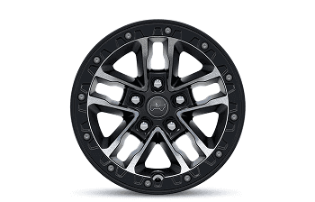 17-Inch Machined Faced Black Beadlock Wheels With Black Pockets