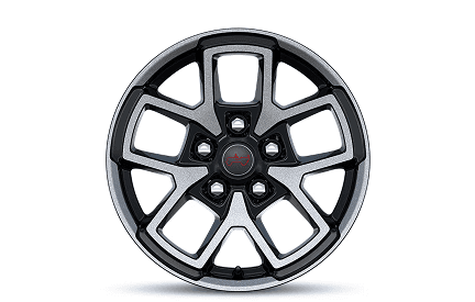 17-Inch Machined Painted Black Wheels