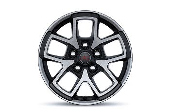 17-Inch Machined Painted Black Wheels