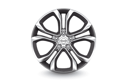 20-INCH POLISHED WHEELS WITH PAINTED BALTIC GRAY POCKETS