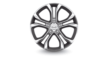 20-INCH POLISHED WHEELS WITH PAINTED BALTIC GRAY POCKETS
