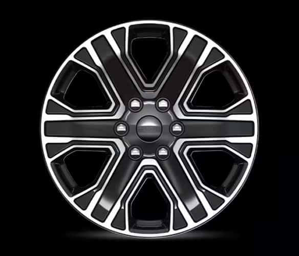 20-Inch Machined Aluminum Wheels with Black Noise Pockets
