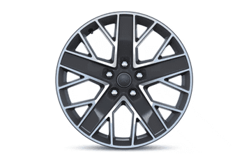 20-Inch Machined Painted Gray Wheels