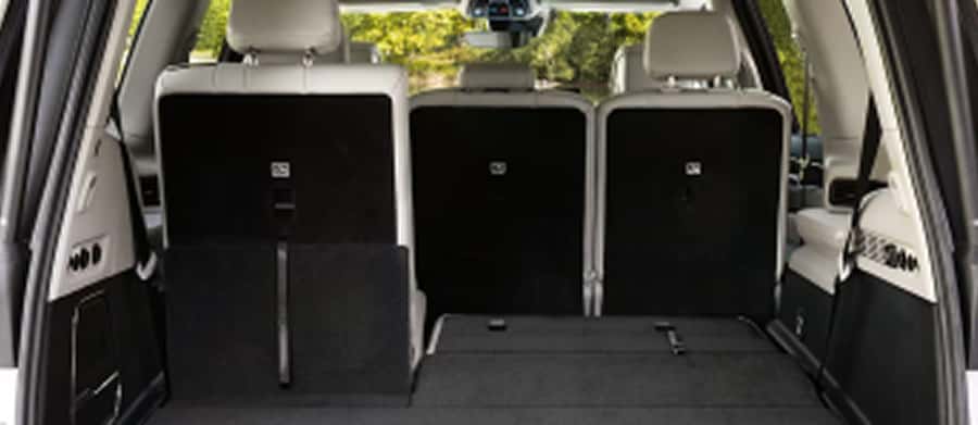 60/40 split-folding third-row bench seat