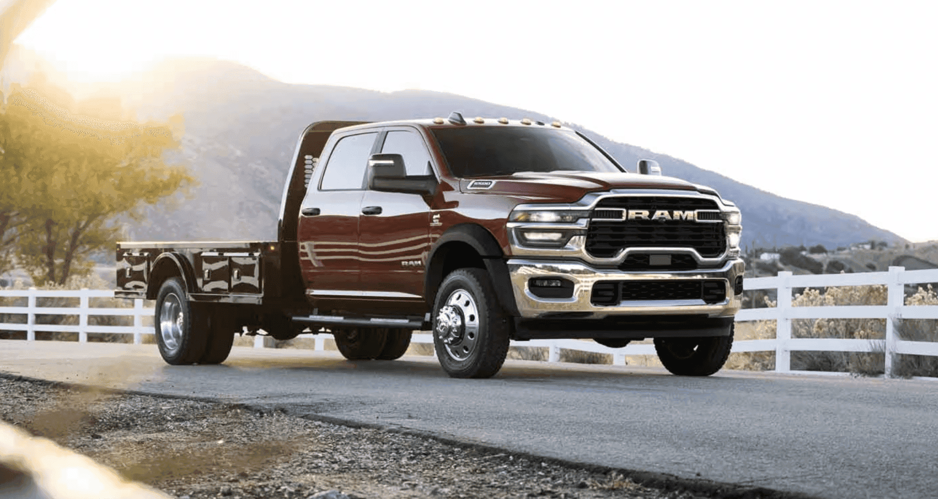 The 2026 Ram Chassis Cab in Molten Red Pearl