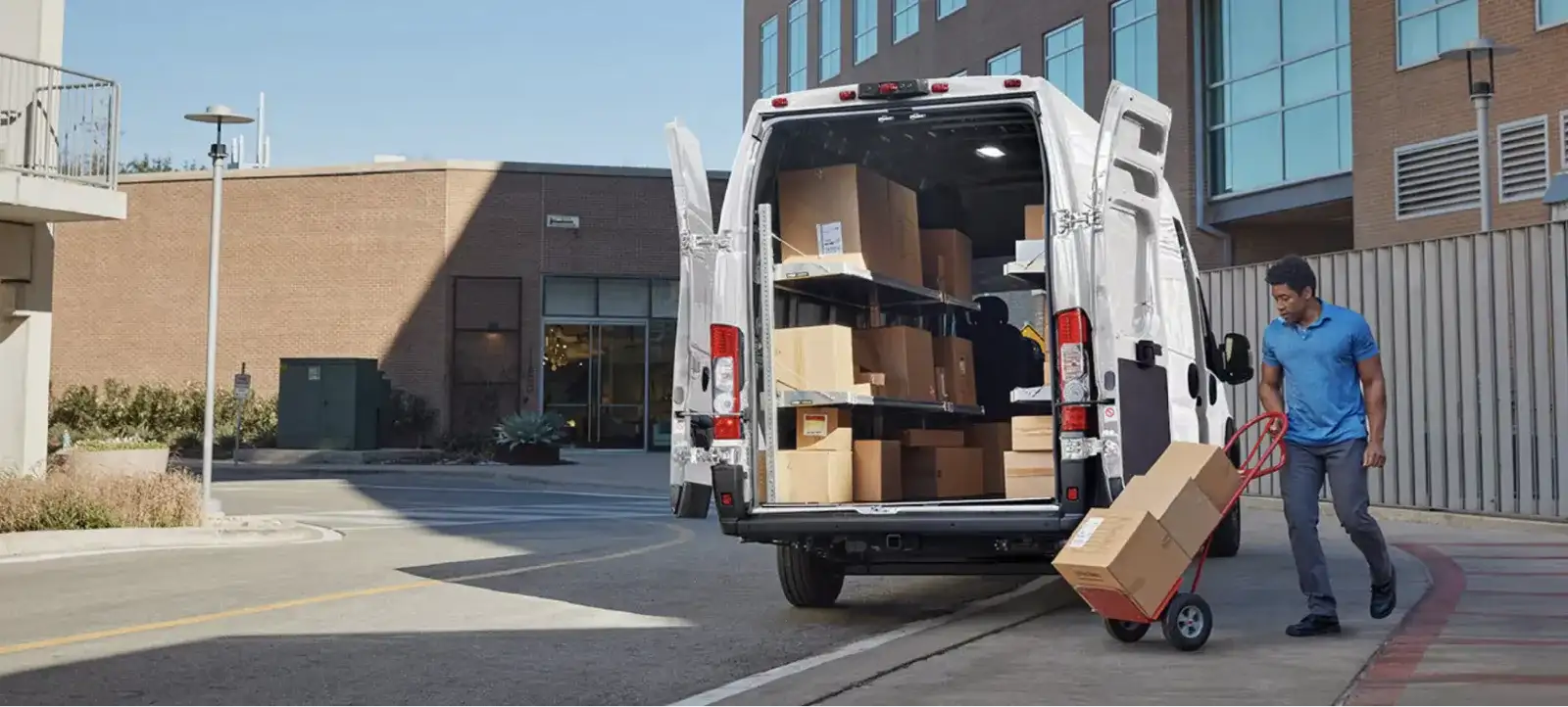 You can easily load your delivery items or work equipment into the 2026 Ram ProMaster