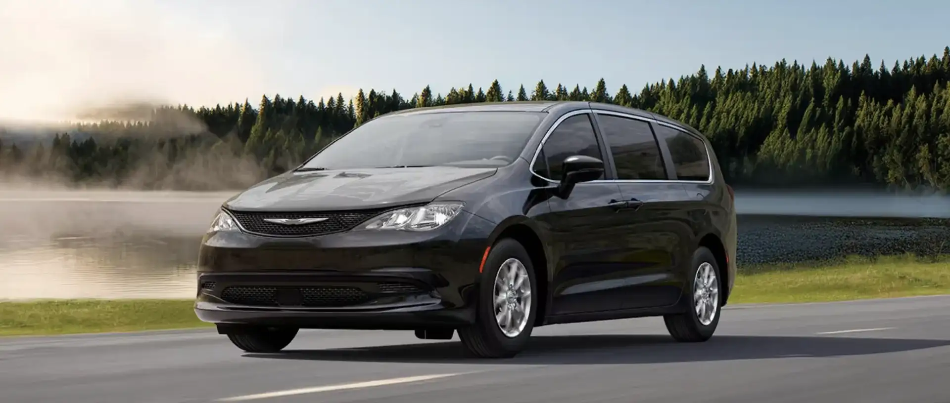 The 2026 Chrysler Voyager in Diamond Black Crystal Pearl
