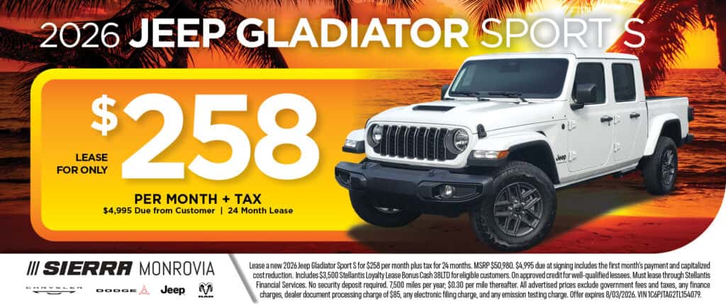 jeep gladiator july
