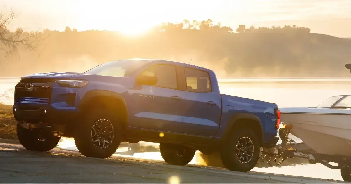 The 2026 Chevy Colorado can tow up to 7,700 lbs, 1,200 lbs more than the 2026 Toyota Tacoma