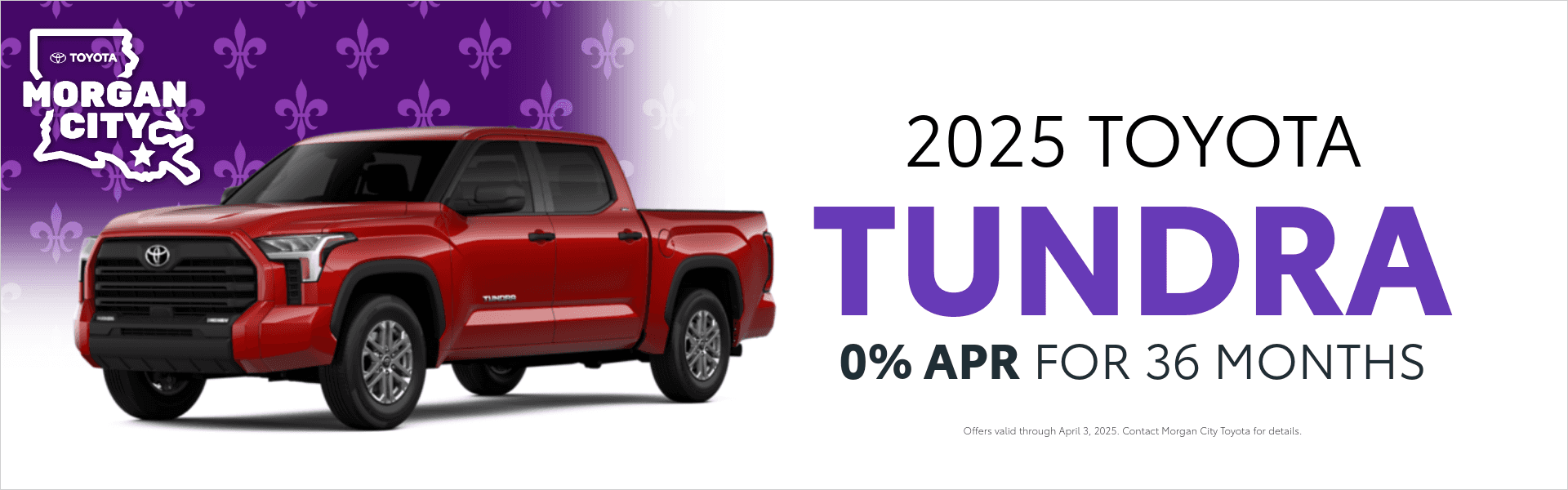 2025 toyota tundra march offers at Morgan City Toyota