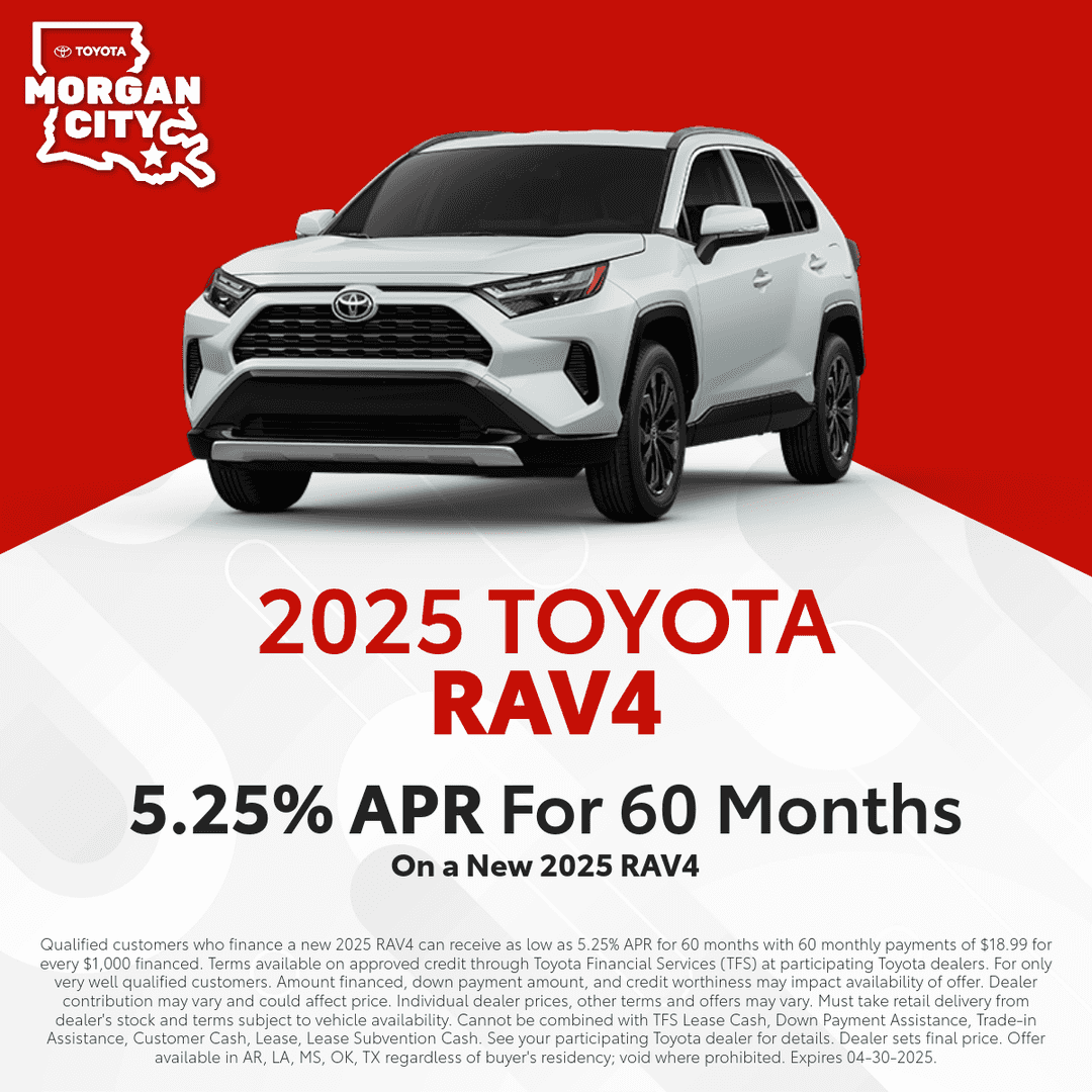 2025 Toyota RAV4 – 5.25% APR for 60 Months
