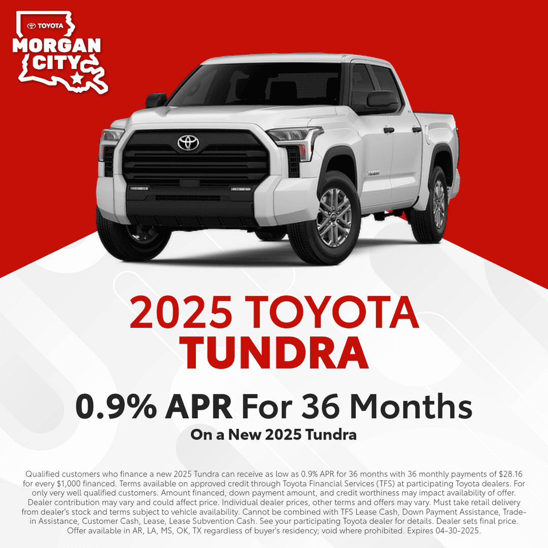 2025 Toyota Tundra – 0.9% APR for 36 Months