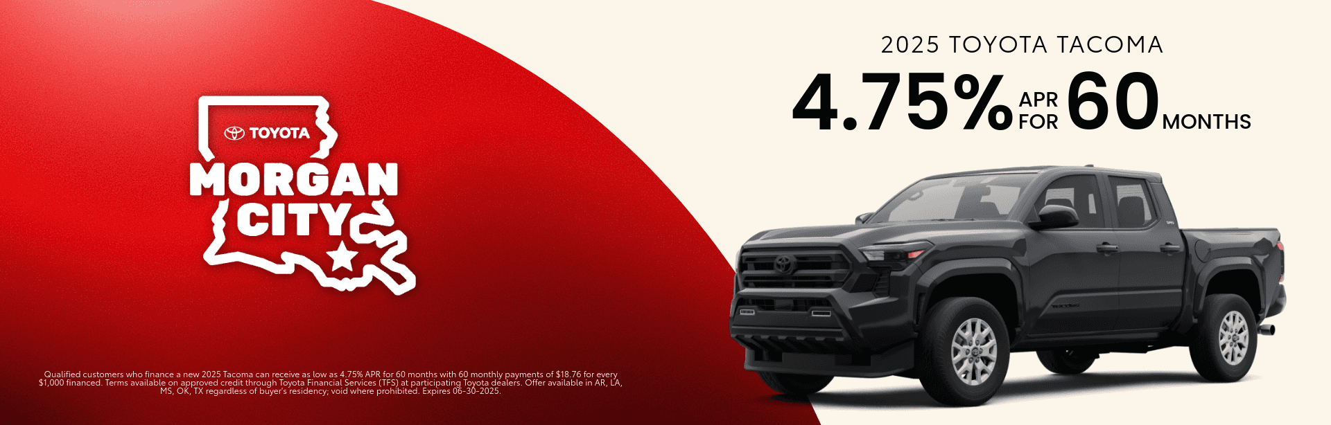 2025 Toyota Tacoma June Specials
