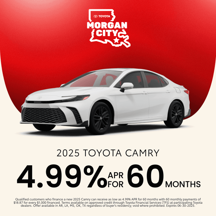 2025 Camry – 4.99% for 60-Months
