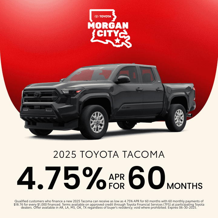 2025 Tacoma – 4.75% for 60-Months