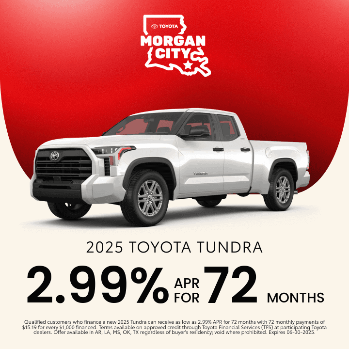 2025 Tundra – 2.99% for 72-Months
