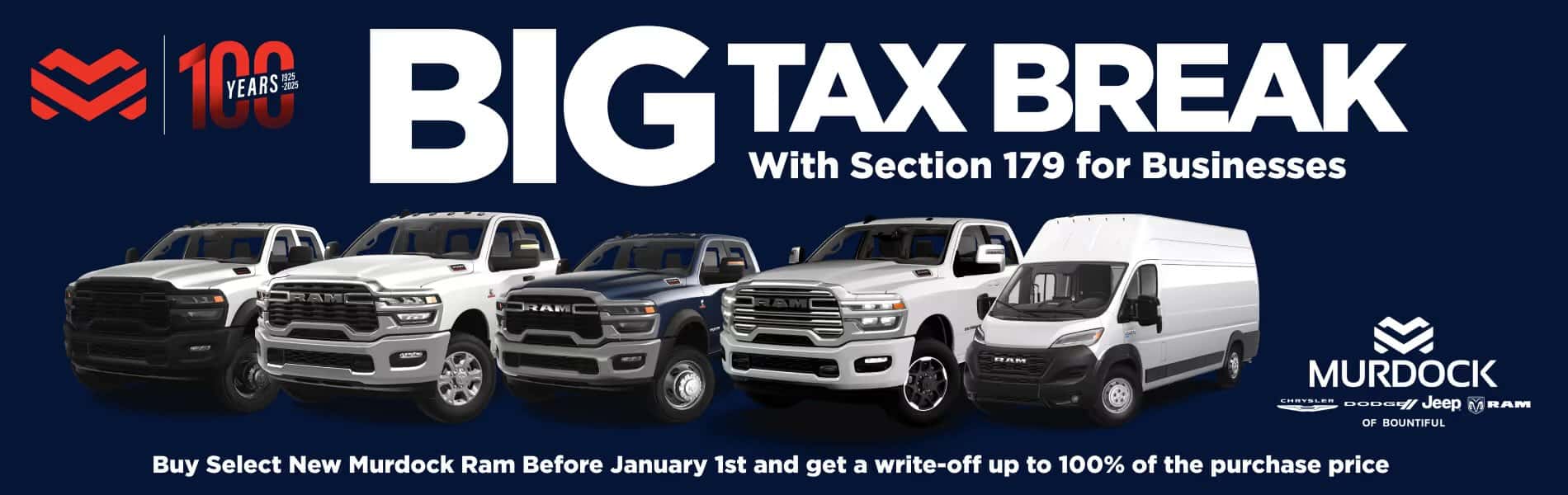 Ram tax break 179 near salt lake city