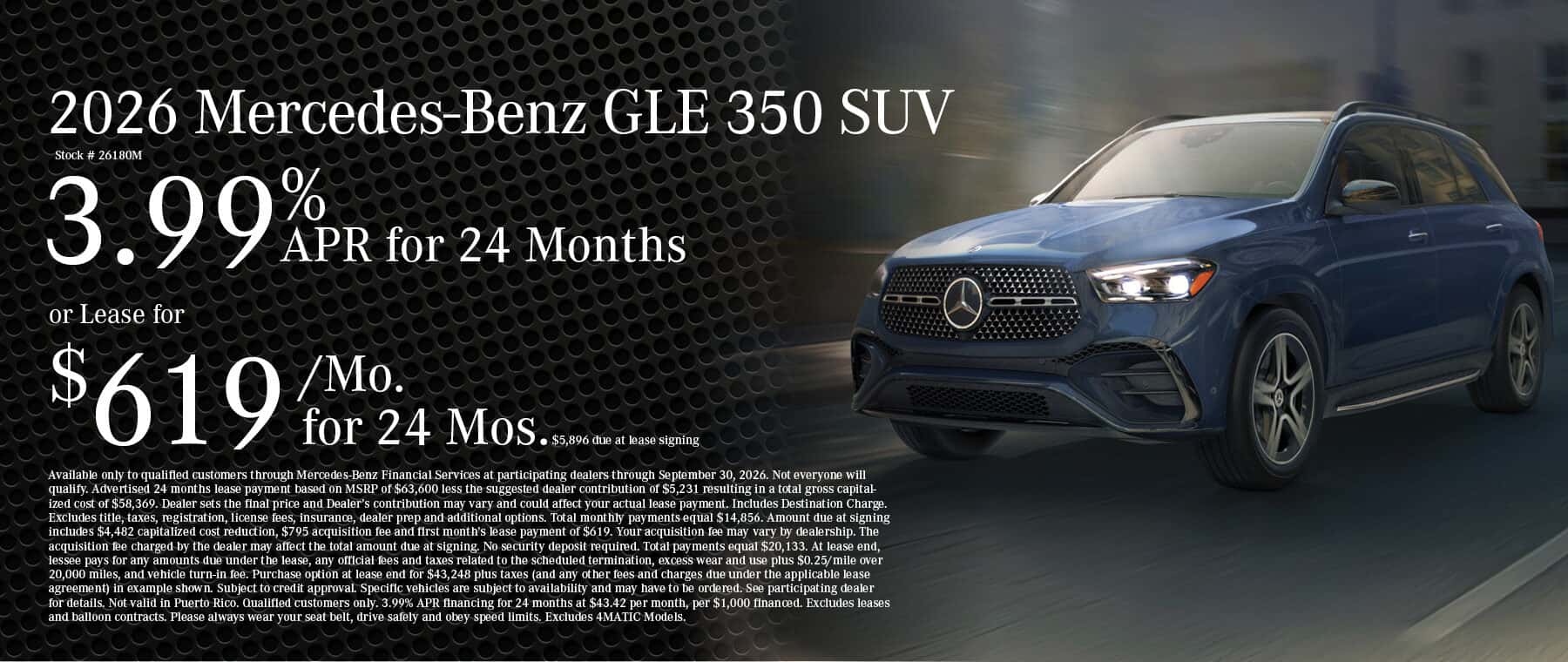GLE SUV sale