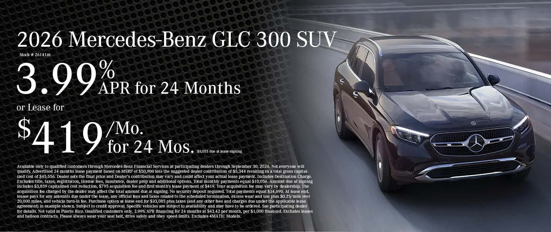 GLC SUV Sale
