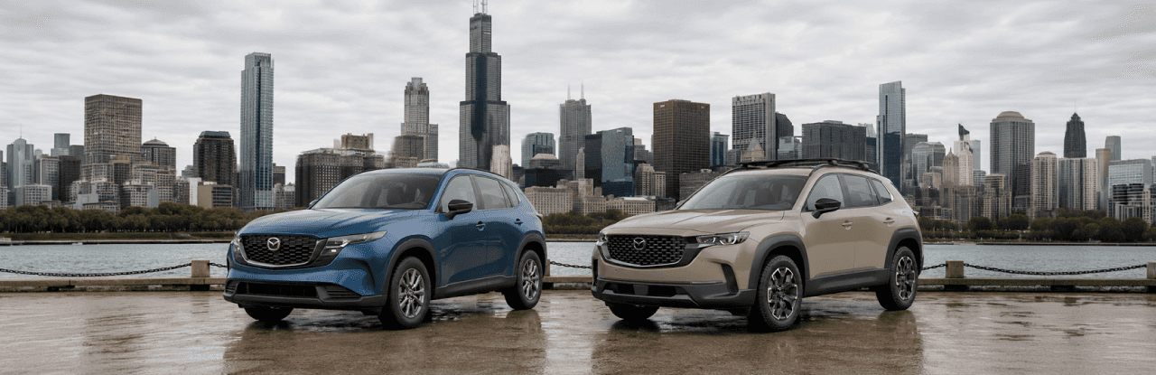 2026 Mazda CX-5 and CX-50 side by side at Napleton's Countryside Mazda